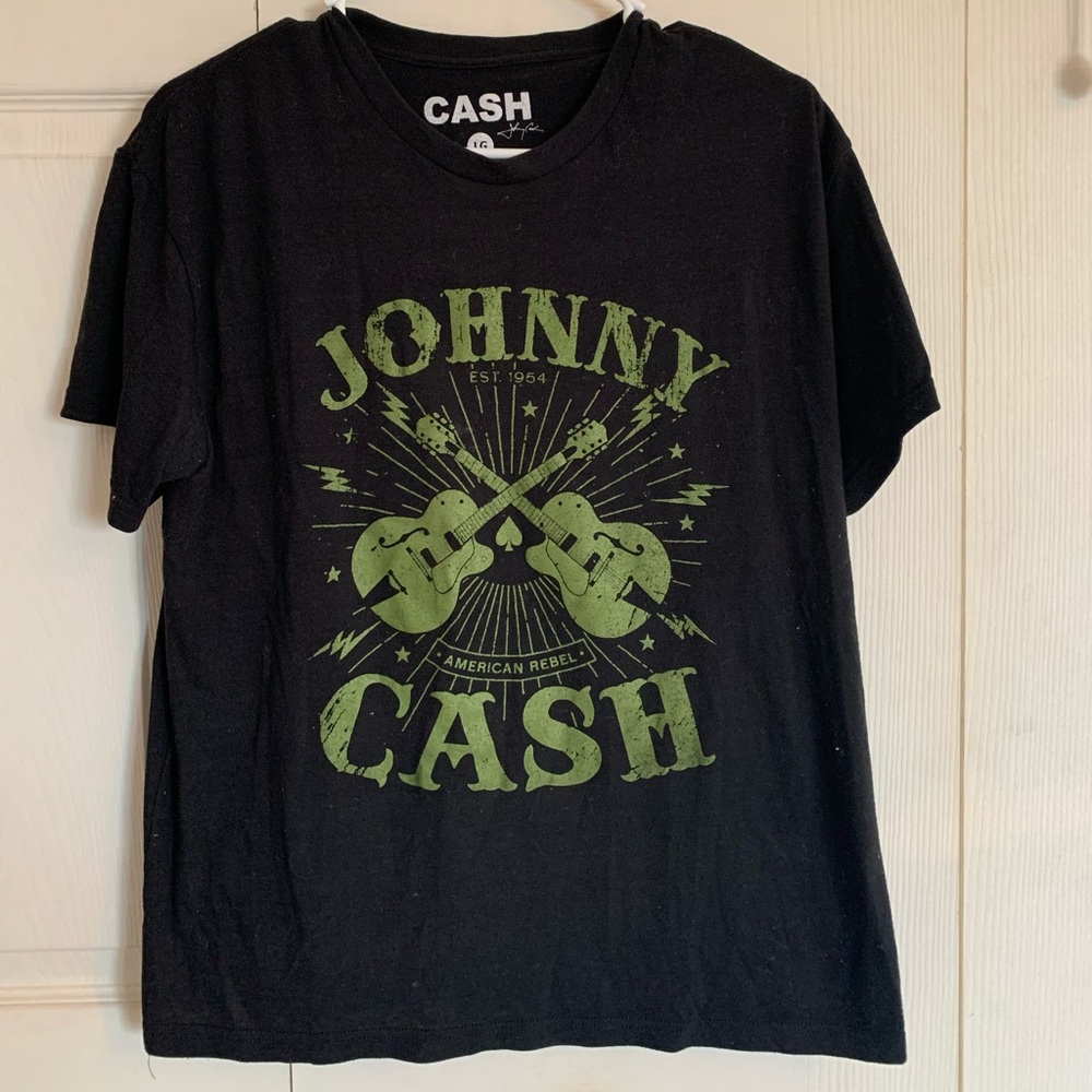 Johnny cash shirt.